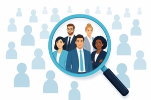 Visitor Identification - Revealing People Through Magnifying Glass Who Visit a Website