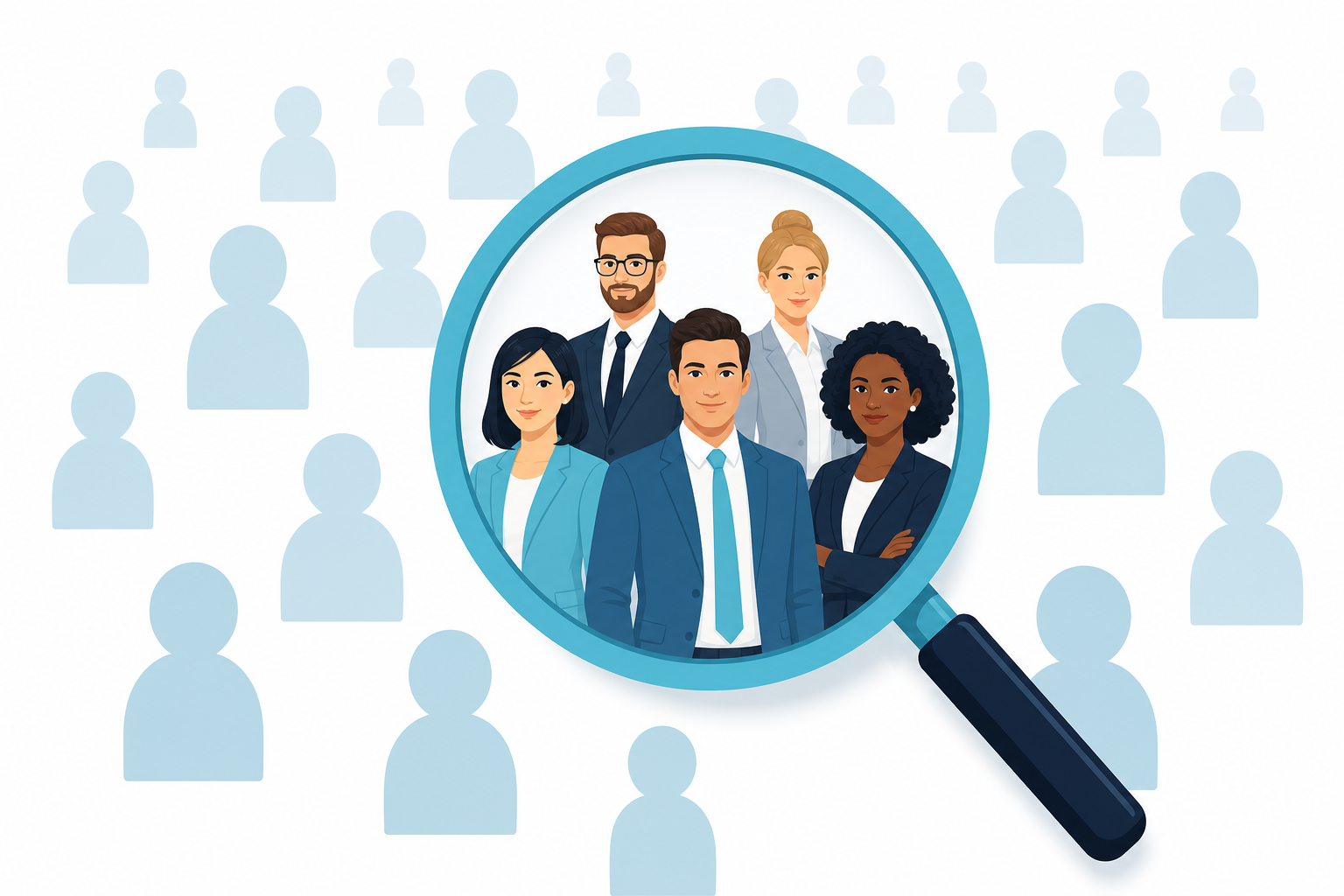 Visitor Identification - Revealing People Through Magnifying Glass Who Visit a Website